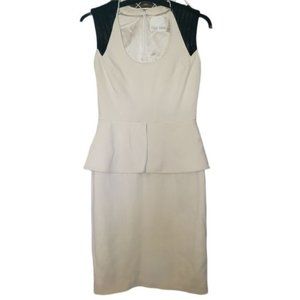 Yigal Azrouel Wool Peplum Cocktail Dress Size 4